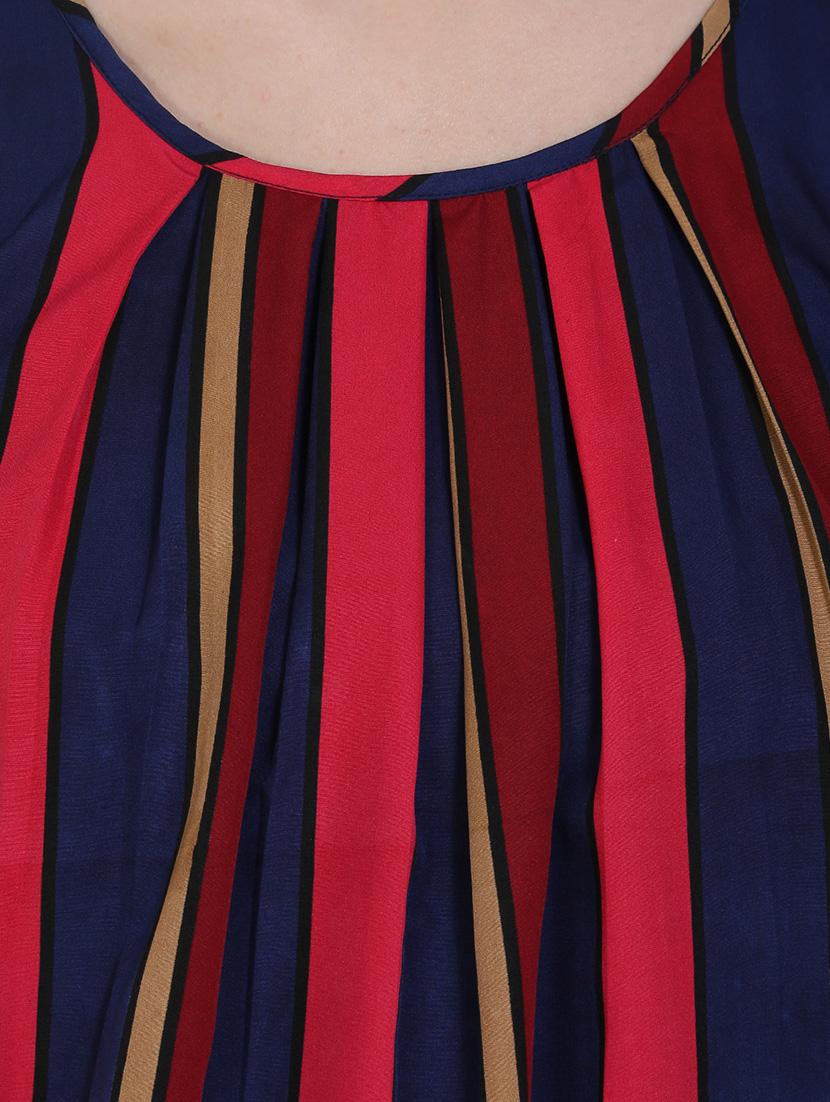 color blocked blouson top - 14769463 - Zoom Image - 4