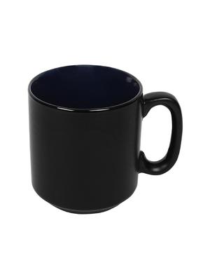 black matt finish with inside dark blue coffee mugs - set of 4 - 14770216 - Standard Image - 3