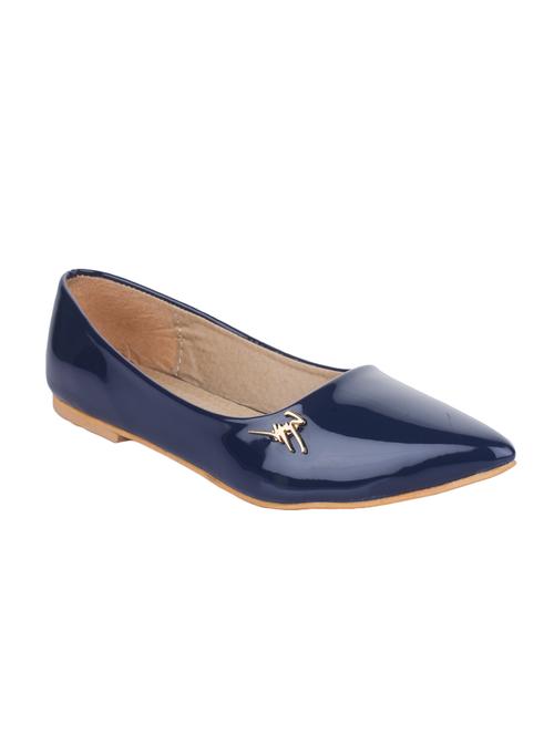 blue suede slip on ballerina - 14772588 - Very Small Image - 1