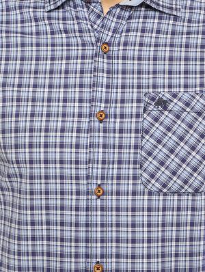 blue cotton casual shirt - 14772628 - Standard Image - 4