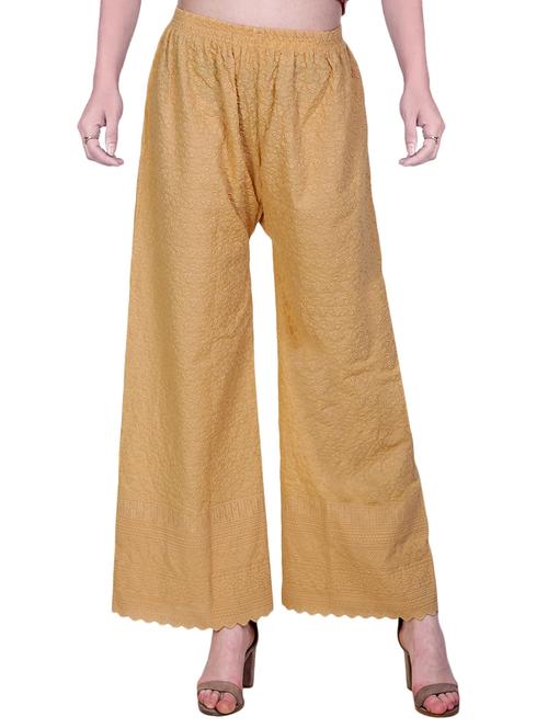 beige cotton palazzo - 14773627 - Standard Image - 1