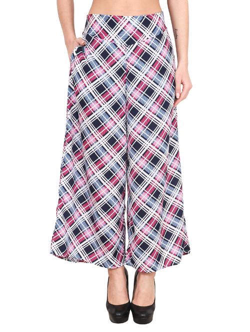 multi checkered palazzo - 14773637 - Very Small Image - 1