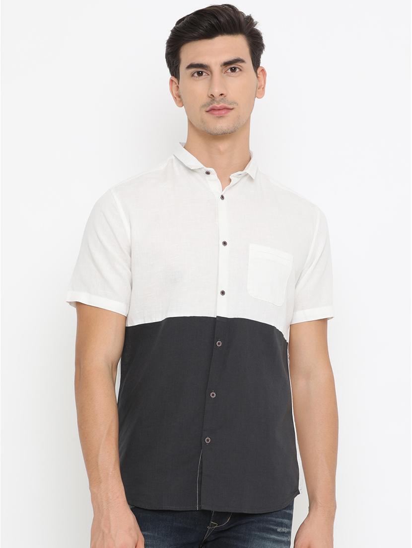 white cotton casual shirt - 14775261 - Zoom Image - 1