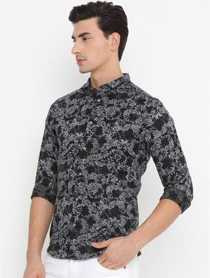 black cotton casual shirt - 14775274 - Standard Image - 2