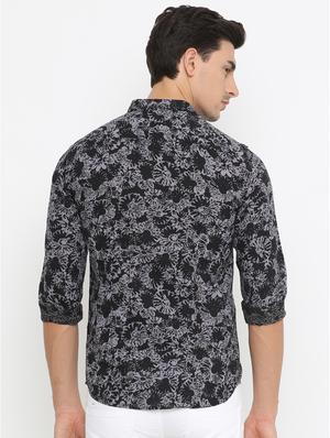 black cotton casual shirt - 14775274 - Standard Image - 3