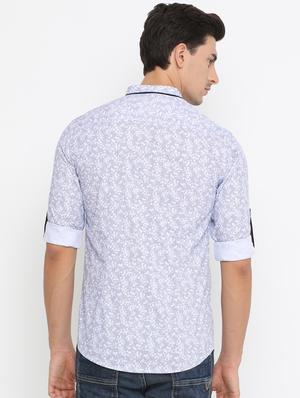 light blue cotton casual shirt - 14775284 - Standard Image - 3