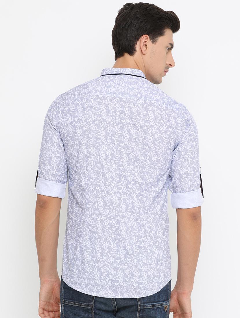 light blue cotton casual shirt - 14775284 - Zoom Image - 3