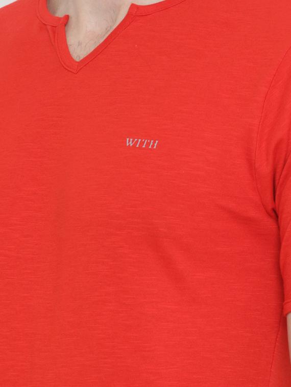 red cotton t-shirt - 14775313 - Zoom Image - 4