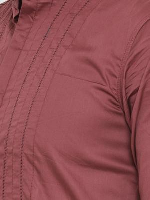 red cotton casual shirt - 14775335 - Standard Image - 4