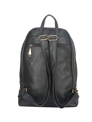 black leatherette fashion backpack - 14777043 - Standard Image - 2