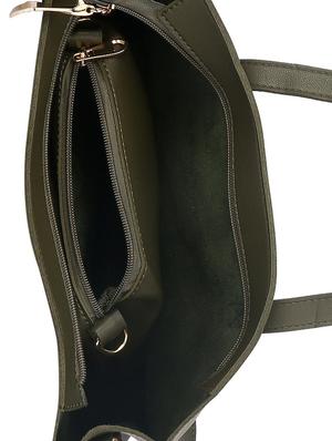green leatherette regular handbag - 14777045 - Standard Image - 3