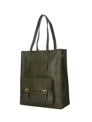 green leatherette regular handbag - 14777045 - Standard Image - 4