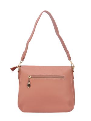 pink leatherette regular handbag - 14777113 - Standard Image - 2