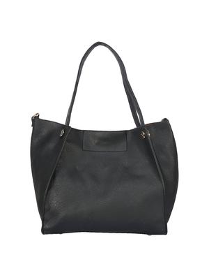black leatherette handbag - 14777153 - Standard Image - 4