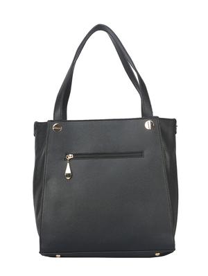 black leatherette regular handbag - 14777188 - Standard Image - 2