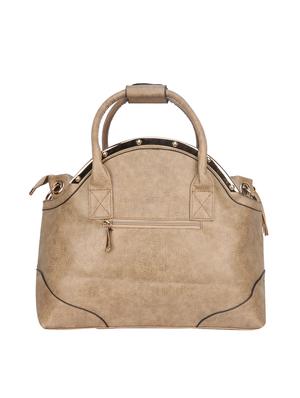 beige leatherette regular handbag - 14777220 - Standard Image - 2
