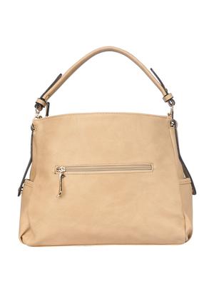 beige leatherette regular handbag - 14777229 - Standard Image - 2