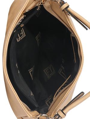 beige leatherette regular handbag - 14777229 - Standard Image - 3