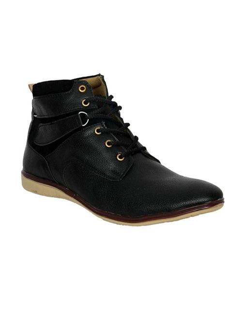 black leatherette low ankle boot - 14780558 - Very Small Image - 1