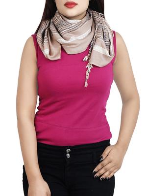 beige viscose stole - 14781720 - Standard Image - 2