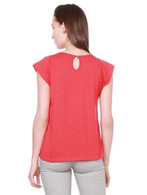 red cotton casual top - 14782405 - Standard Image - 2