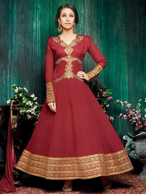 Embroidered unstitched suit - 14782889 - Standard Image - 1