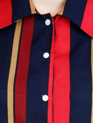 button up striped shirt dress - 14783216 - Standard Image - 4