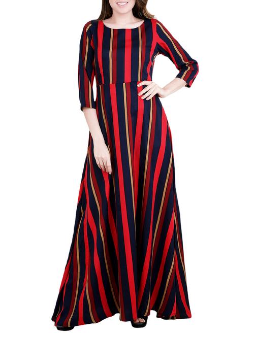 striped maxi dress - 14783217 - Standard Image - 1