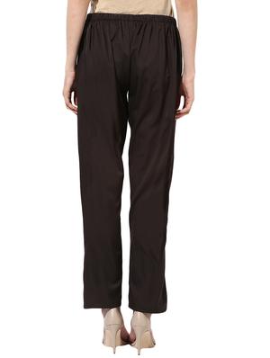 black solid chinos trouser - 14784497 - Standard Image - 3
