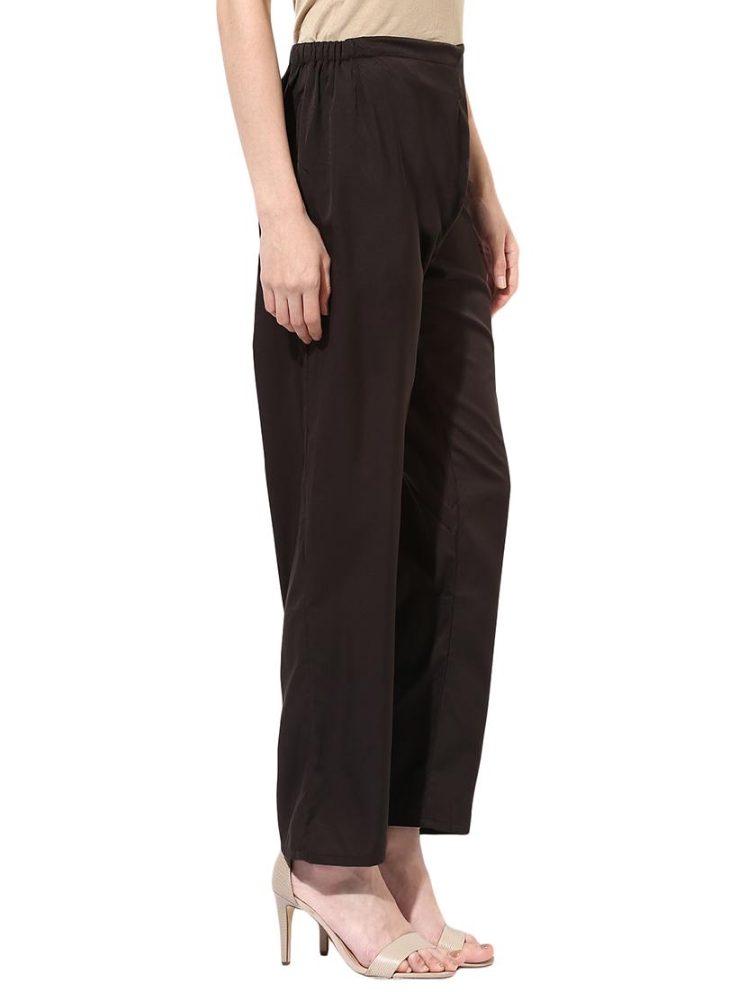 black solid chinos trouser - 14784497 - Zoom Image - 2