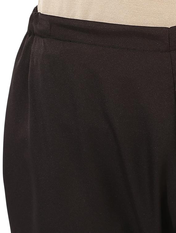 black solid chinos trouser - 14784497 - Zoom Image - 4