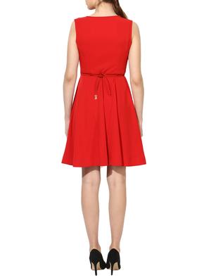 red belted dress - 14784520 - Standard Image - 3