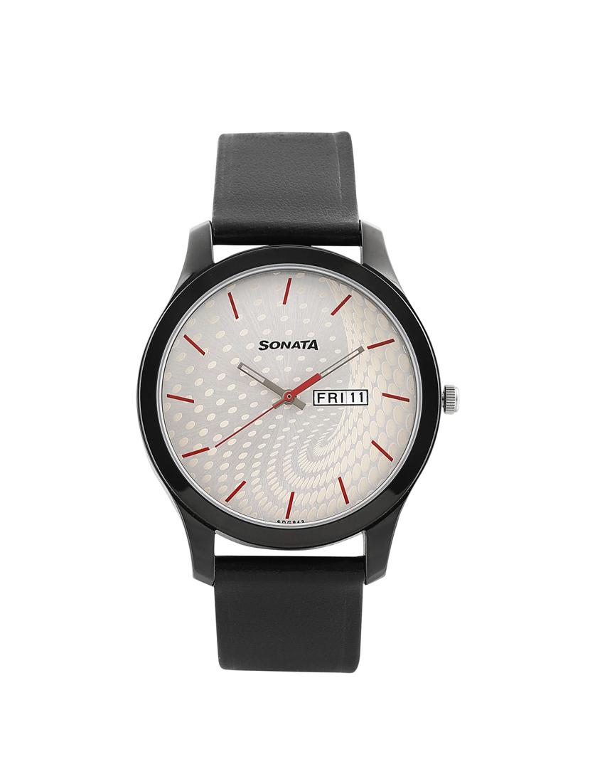 sonata white dial watch for men - 77063nl02 - 14785060 - Zoom Image - 1