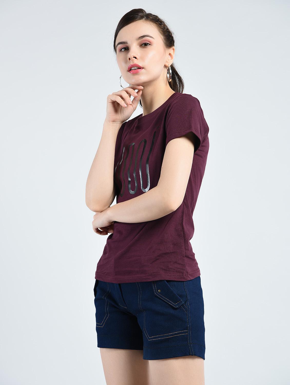 brown cotton jersey tee - 14785754 - Zoom Image - 2