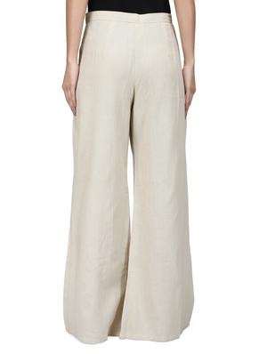 beige cotton palazzo - 14787401 - Standard Image - 3