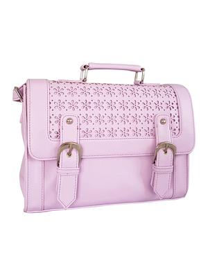 purple leatherette regular sling bag - 14790010 - Standard Image - 5
