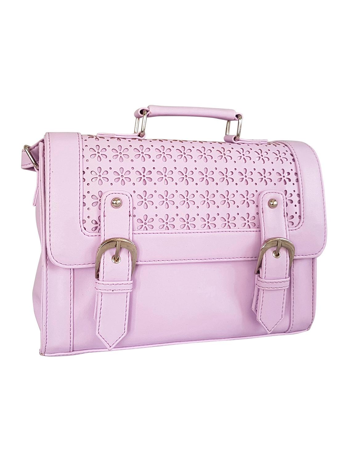 purple leatherette regular sling bag - 14790010 - Zoom Image - 5