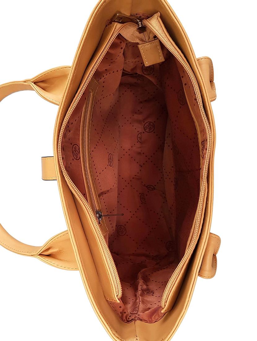 brown leatherette regular handbag - 14790058 - Zoom Image - 3