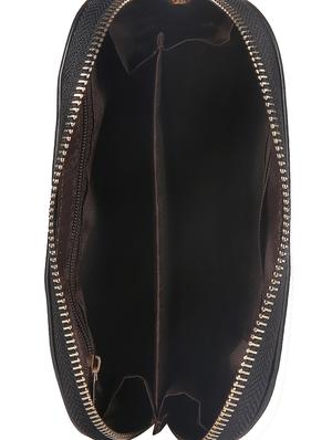 black leatherette regular clutch - 14790178 - Standard Image - 3