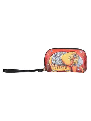 red leatherette regular clutch - 14790182 - Standard Image - 2