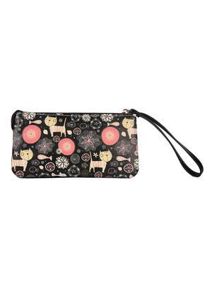 black leatherette regular clutch - 14790200 - Standard Image - 2
