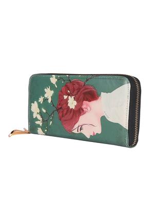 green leatherette regular clutch - 14790202 - Standard Image - 4