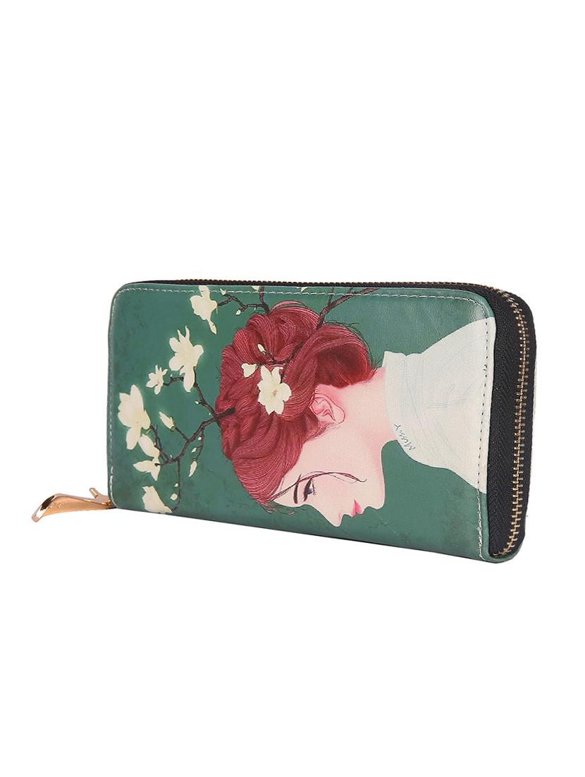 green leatherette regular clutch - 14790202 - Zoom Image - 4