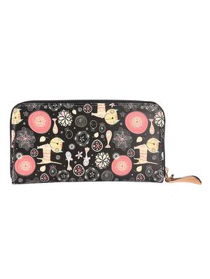 black leatherette regular clutch - 14790203 - Standard Image - 2