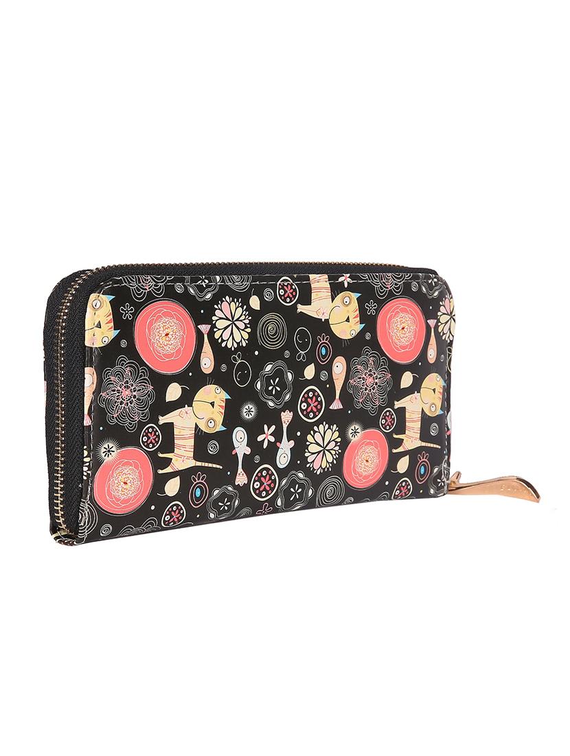 black leatherette regular clutch - 14790203 - Zoom Image - 4