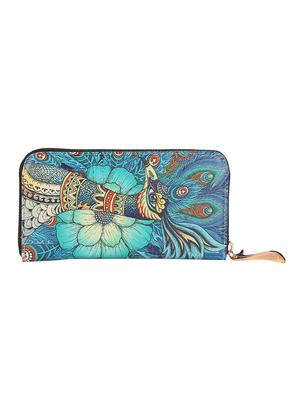 blue leatherette regular clutch - 14790208 - Standard Image - 2