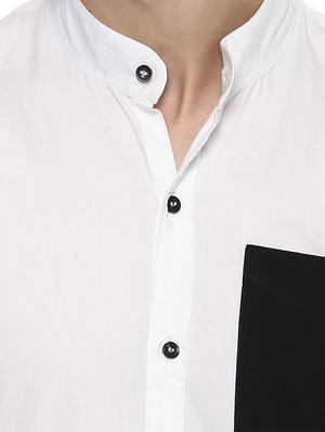 white cotton casual shirt - 14790495 - Standard Image - 4