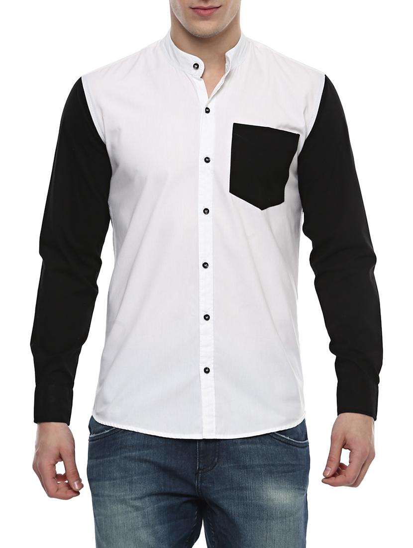 white cotton casual shirt - 14790495 - Zoom Image - 1