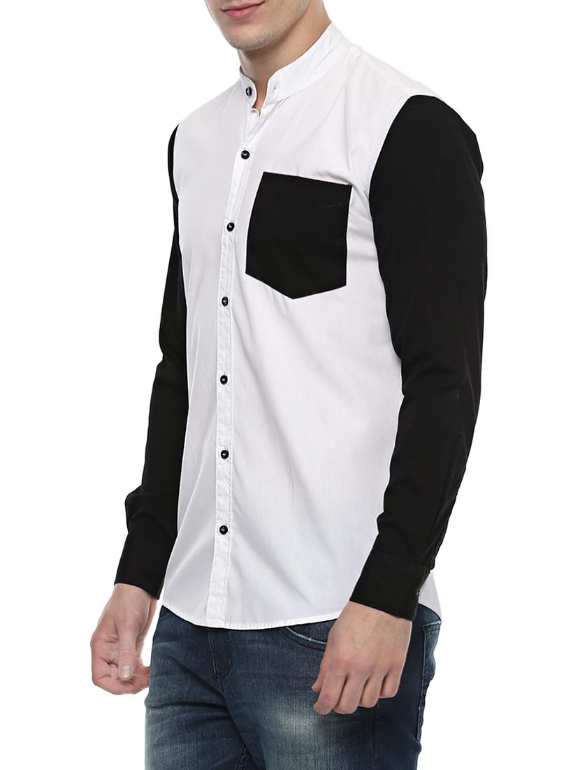 white cotton casual shirt - 14790495 - Zoom Image - 2