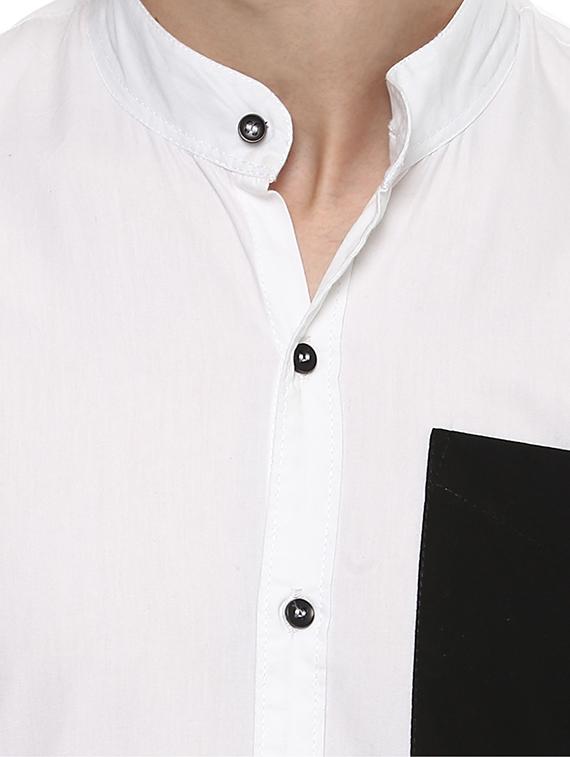 white cotton casual shirt - 14790495 - Zoom Image - 4